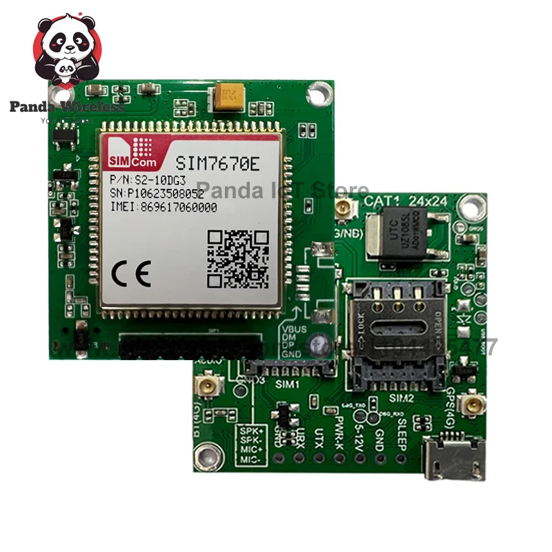 

SIMcom SIM7670E Основная плата Макетная плата LTE CAT1 + 4G + чип Qualcomm LTE-FDD B1/B3/B5/B7/B8/B20/B28 TTL Последовательный порт