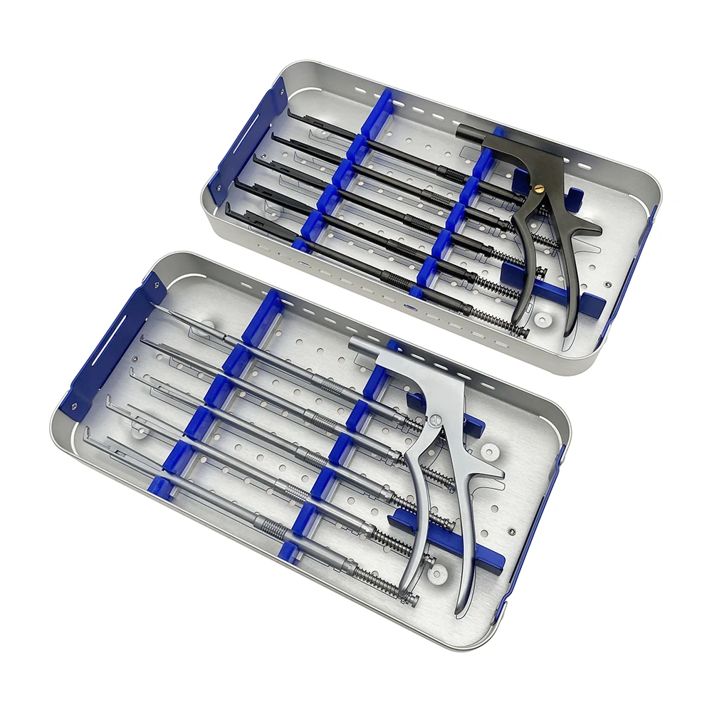 Rotating Kerrison Rongeur Set Veterinary Orthopedic Instruments Spinal Neuro Surgical Instruments