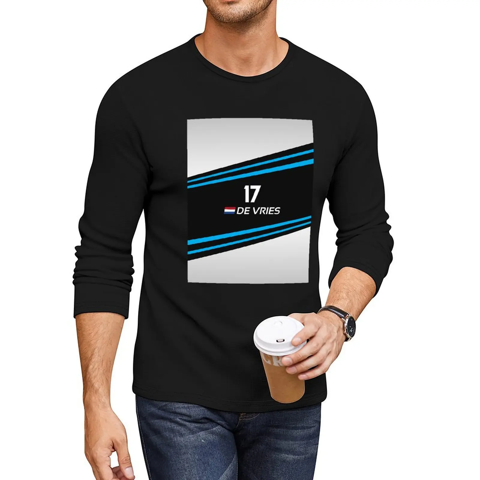 

Formula E 202122 - 17 de Vries Long T-Shirt new edition t shirt Blouse big and tall t shirts for men