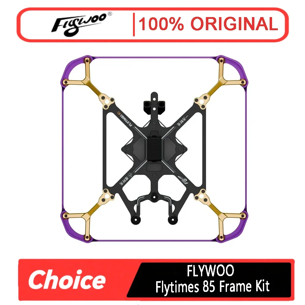 FLYWOO Flytimes 85 Frame Kit - Compatible with O3lite/O4/O4PRO (FPV Drone DIY Parts)