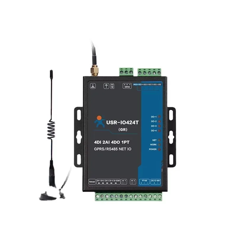 

USR-IO424T-GR 4 Channel Digital Network IO Controller Support Master Mode and Slave Mode