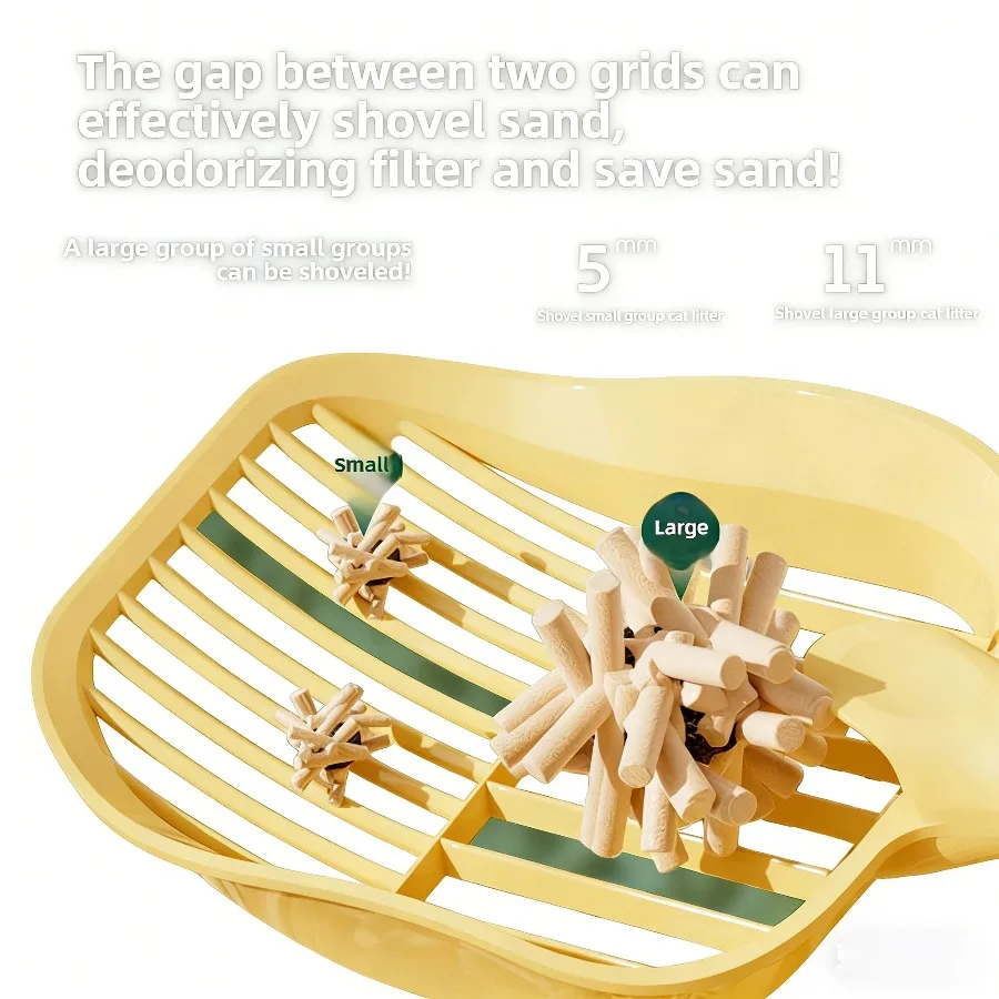 Ergonomic Cat Litter Scoop with Bag Holder, Large 35cm Durable Plastic Scoop for Easy Waste Cleaning - Image 5