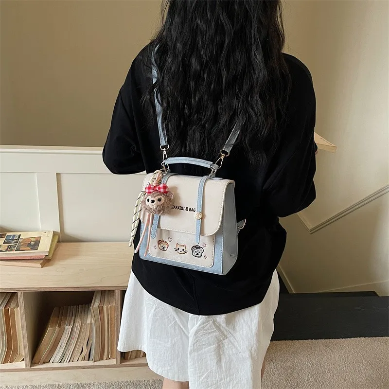 Casual Commuter Travel Dual Shoulder Bag - usage example