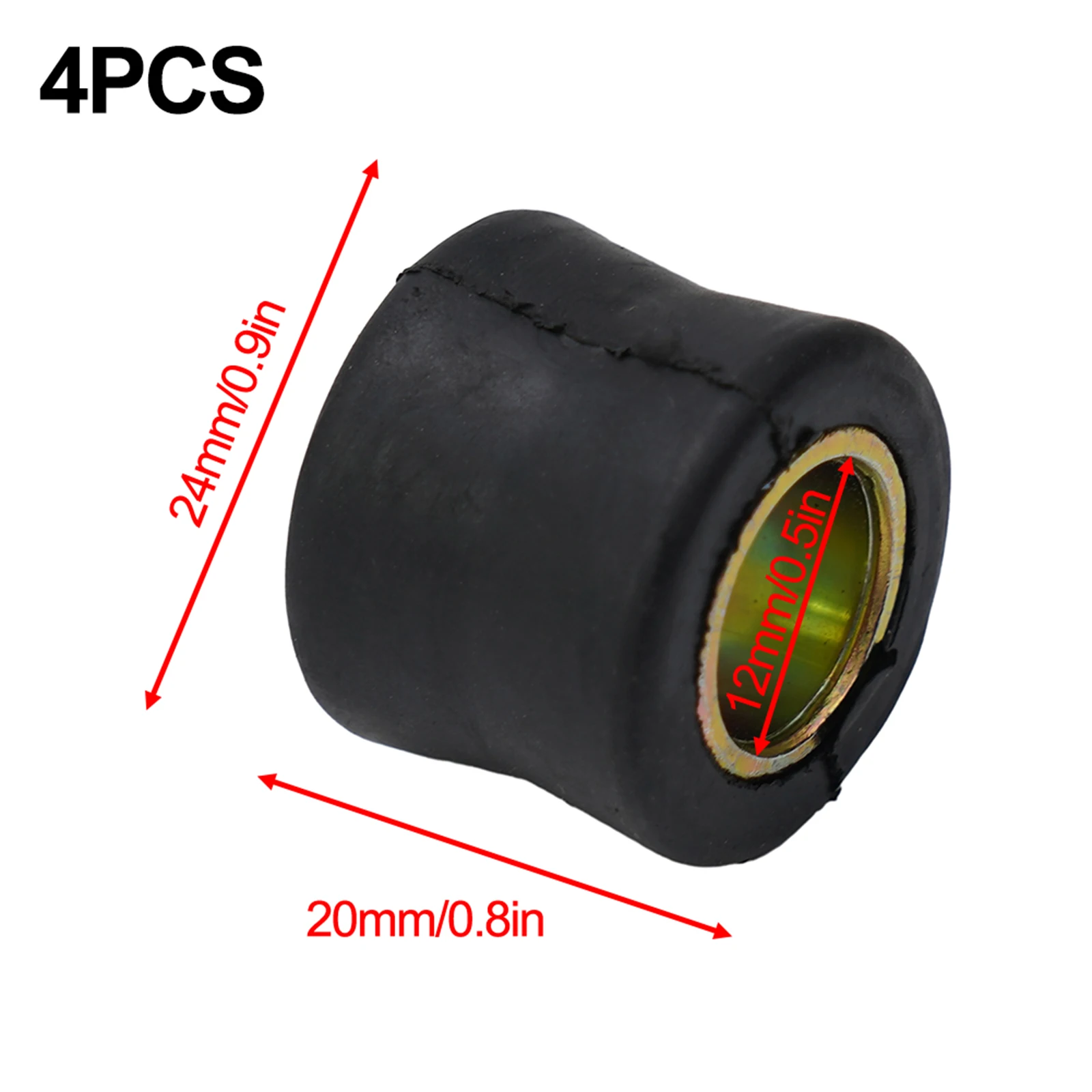 Brand New High Quality Shock Absorber Bushes Replace Resist Rubber Suspension Bushing 12 MM 2/4 Pcs Accessories