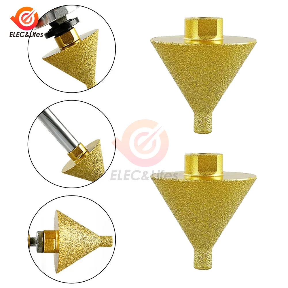 M14 diamond chamfer corn drill bit Enlarged Hole Beveling Grinding tools 38mm for Granite Marble Tiles stone cutting Cone Carve