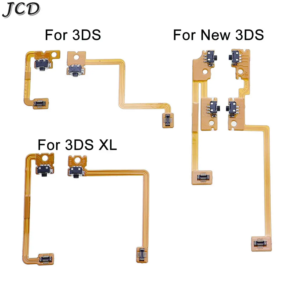 

JCD 1Set For 3DS 3DSLL 3DSXL New 3DS LL XL Game Console L R Shoulder Button with Flex Cable Repair Left Right Switch Trigger