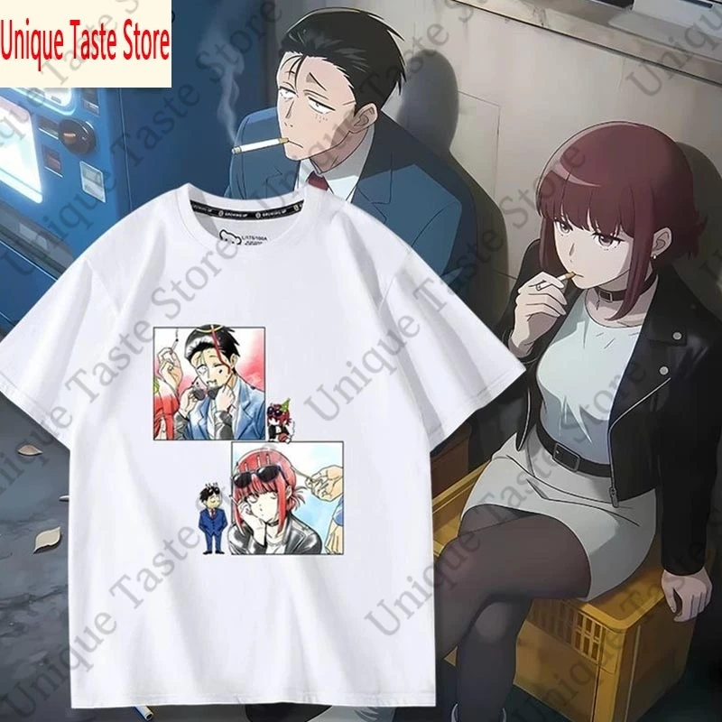 ‌Smoking Behind The Supermarket With You T Shirt Fashion Cartoon Printed T-shirt Unisex Comfortable Cotton Short Sleeve Tee Tops