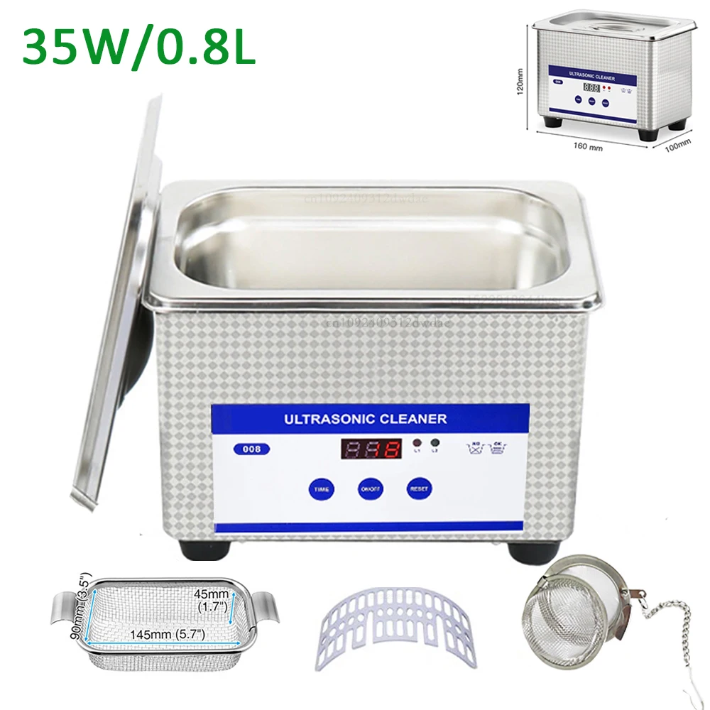 Ultrasonic Cleaner Ultrasound Glasses Jewelry Cleaning Machine High Frequency Ultrasonic Washing Bath For Glasses Dentures