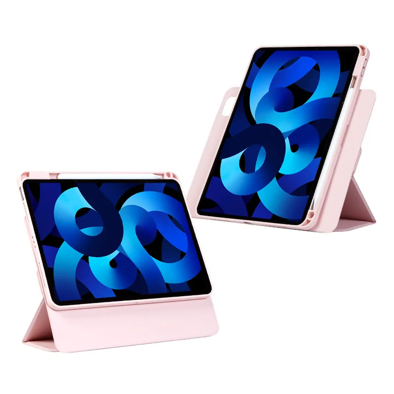 Imagem -06 - Capa Traseira Dobrável Magnética Destacável Suporte Funda Ipad Pro 11 2024 720 ° Rotativo Suporte para Ipad Pro m4 A2836 A2837 A2837 2024