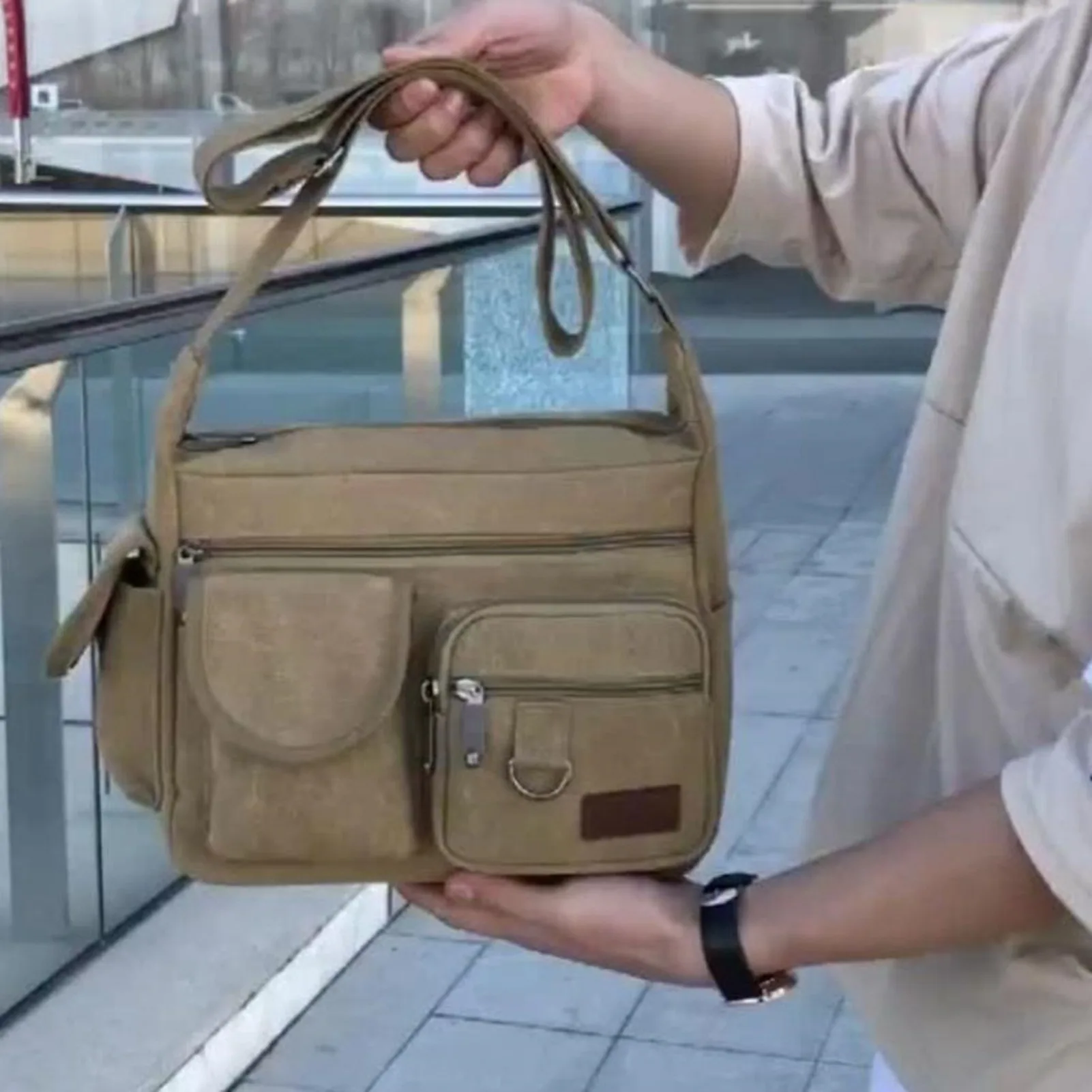 

Сумка для инструментов, сумка для инструментов, большая вместительная сумка с несколькими карманами, портативная сумка для инструментов для электрика, обслуживающего персонала