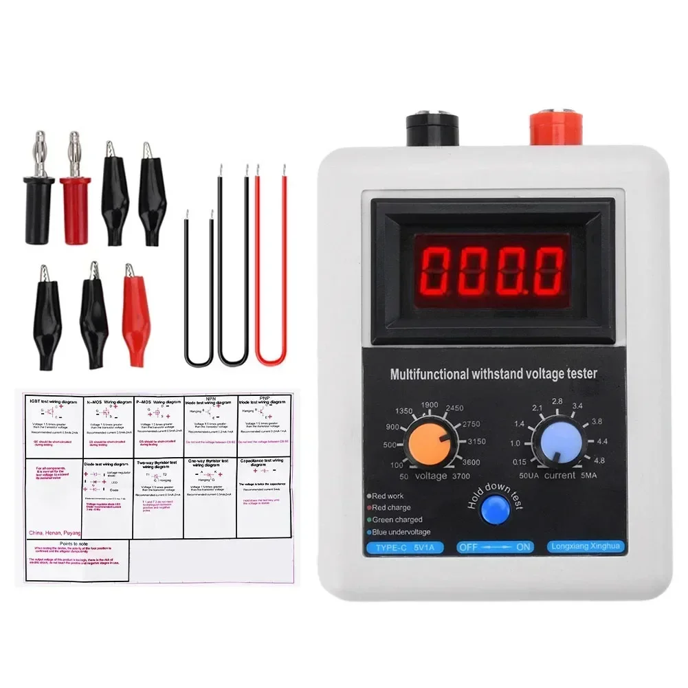 0V-3500V-IGBT Transistor Voltage Tester Diode MOS MOV LED Voltage Capability Transistor Transistor Withstand Voltage Tester