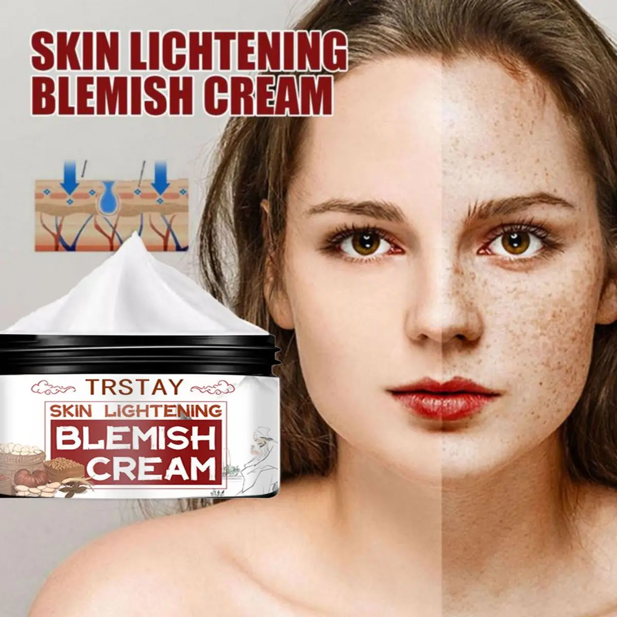 

Brightening and Freckle Cream Brightening Skin Tone Lightening Spot Hydrating Moisturizing Cream Nourishing Serum Skin Care