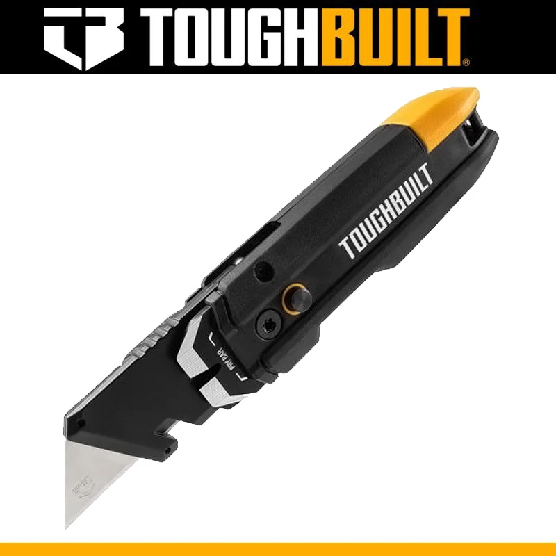 TOUGHBUILT TB-H4-12-IST Pry Bar Utility Knife With Storage Cutting Convenient Button Durable Tool Knife