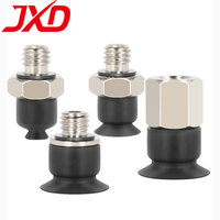 JXD SMC Vacuum Suction Cup Set ZP2-TB04/06/08/10/15/35MUGS/MUN-B5/H5 Round Soft Flat Type Anti Static Black Vacuum Sucker