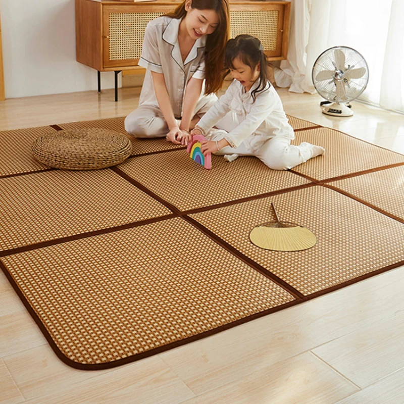 Mat carpet tatami mat rattan mat splicing floor Jiugongge crawling