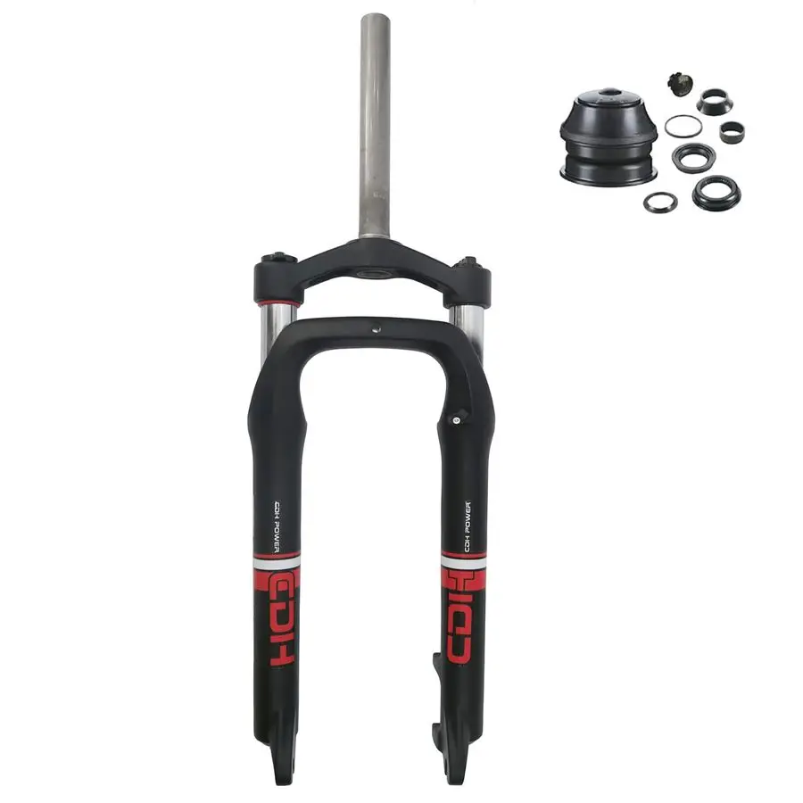 

Bike 26 x 4 Fat Suspension Fork 26 inch Fat 4.0 tire, Disc Brake, Black Black 26inch 4.0 tire