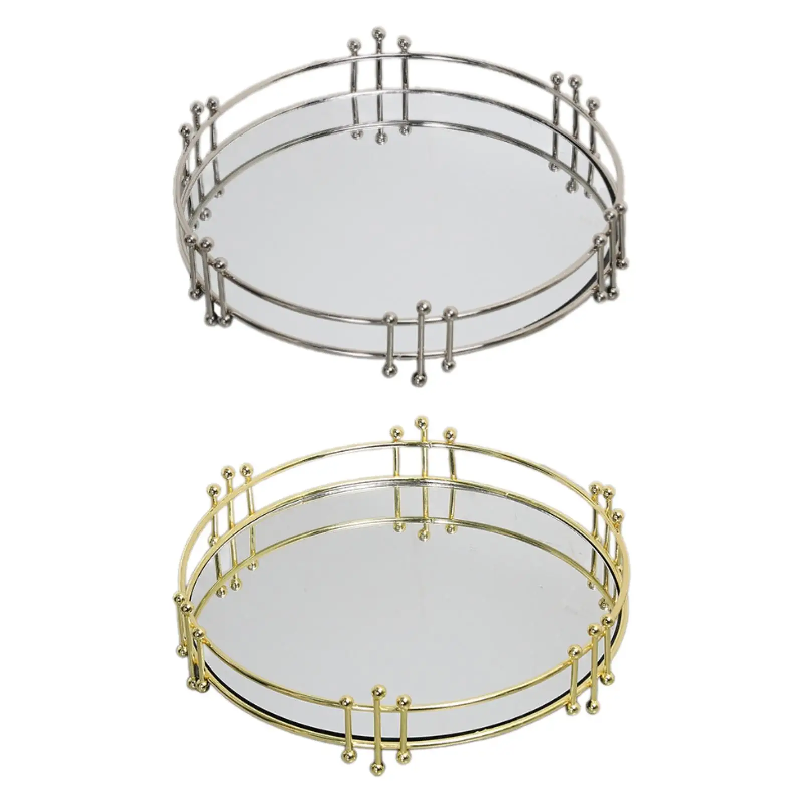 Decorative Tray Multifunctional Modern Jewelry Tray for Dresser Bedroom Home