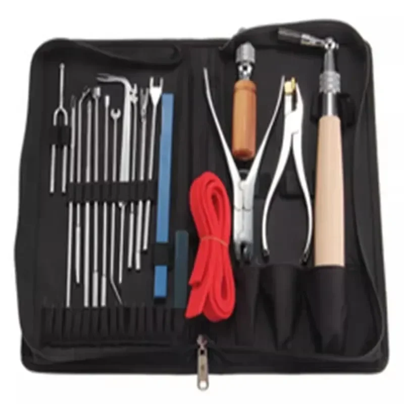 Piano tuning and maintenance kit tools tuning tools 15-piece set special tools for repairing and tuning.