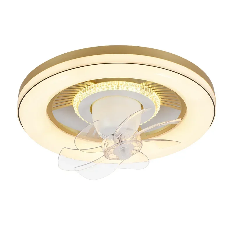 Nordic full spectrum ultra-thin ceiling shaking fan elevator fan light modern household integrated live chandelier