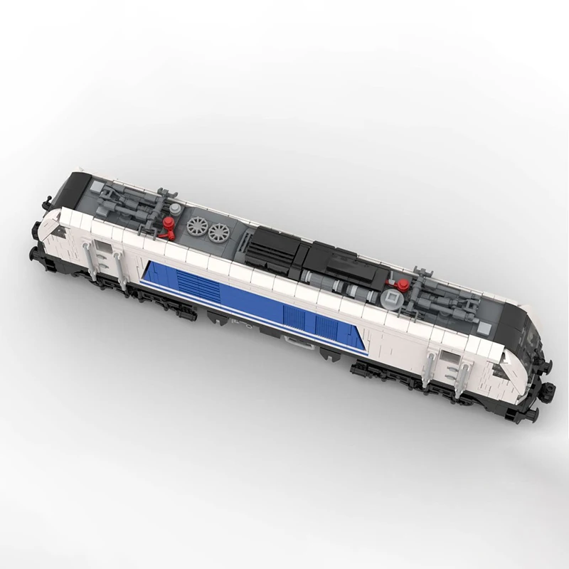 مركبة نقل البضائع في المدينة BR 159 - نموذج قاطرة هجينة يوروودوال بنة تجميع تكنولوجيا الطوب ألعاب الأطفال #5