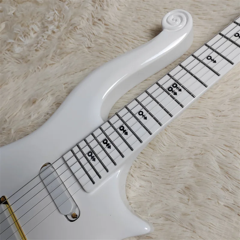 Prince 6-string Electric Guitar, Pearl White Paint, Can Be Customized Colors, Available In Stock