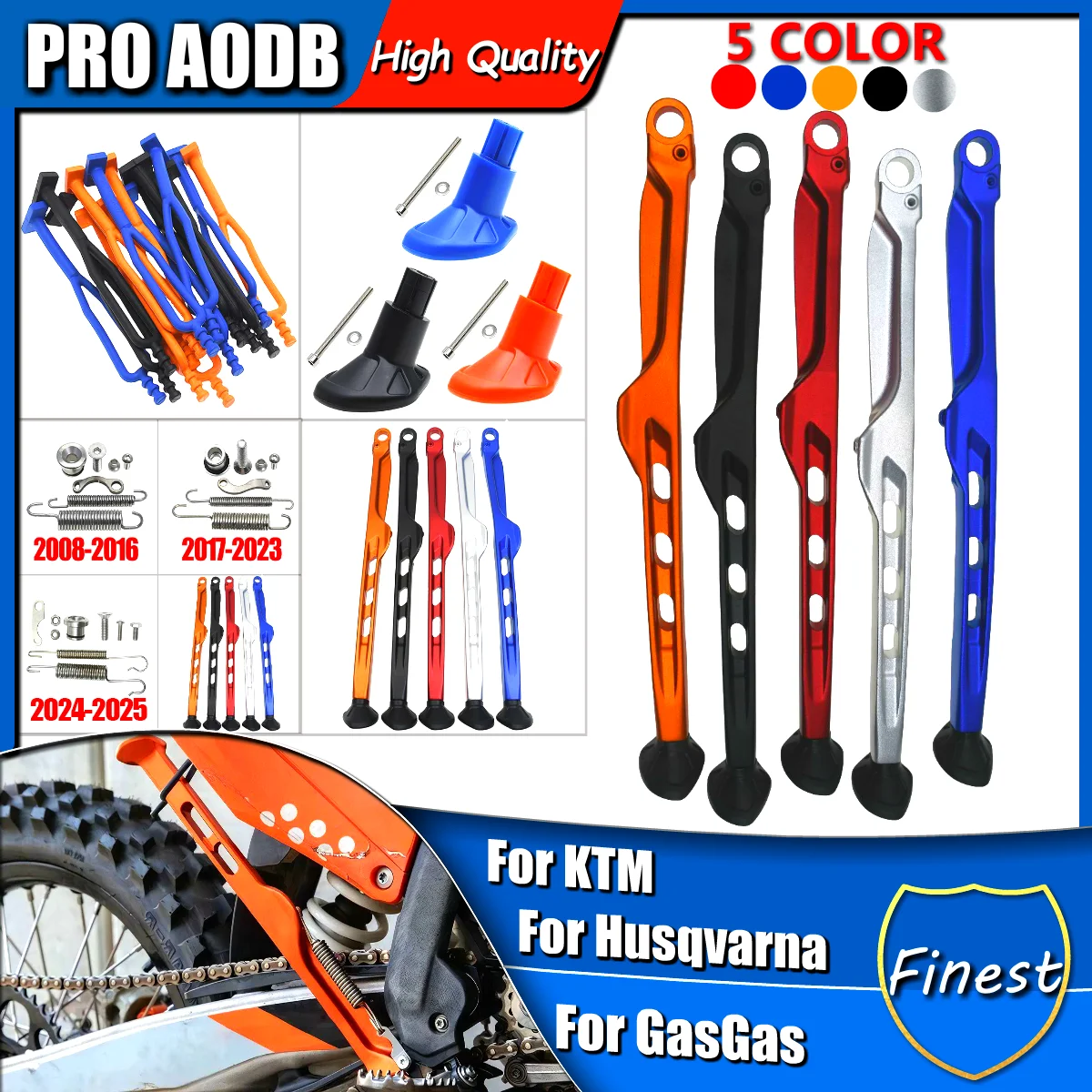 Motorcycle Upgraded Version Kickstand Side Center Stand for KTM Husqvarna Gas Gas XC XCF TX FX XCW EXC EXCF TE FE 2024 2025