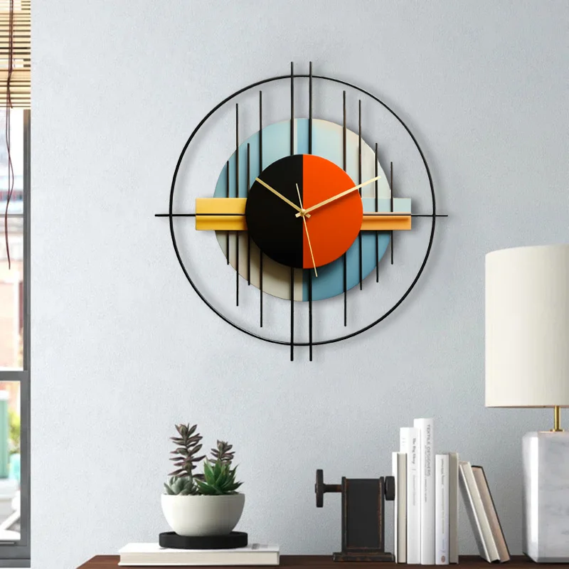 60 New Simple Fashion Personality Creative Wall Clock Wrought Iron Home Decoration decor dropshiping products 2024 watch luxury