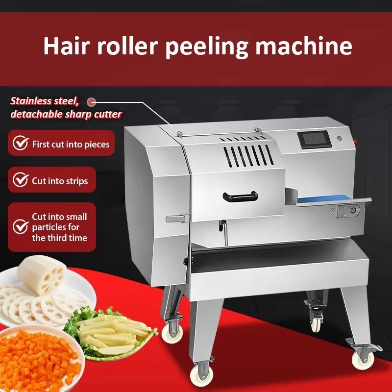 New Type Fully Automatic Vegetable Cutting Machine with Stainless Steel Blade High Power 2000-5000W for Commercial Kitchen Use