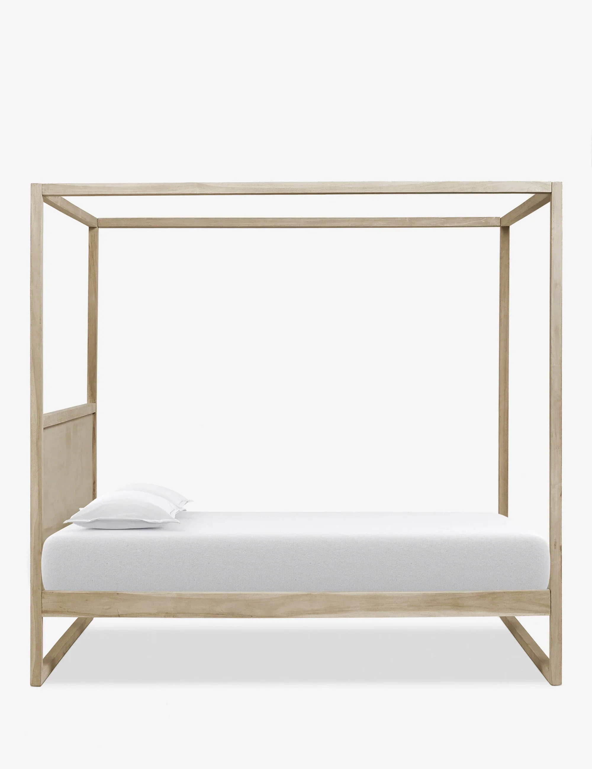 x−Modern Simple Minimalist Style Hotel Bedroom Furniture Wood Frame Base Canopy Beds&