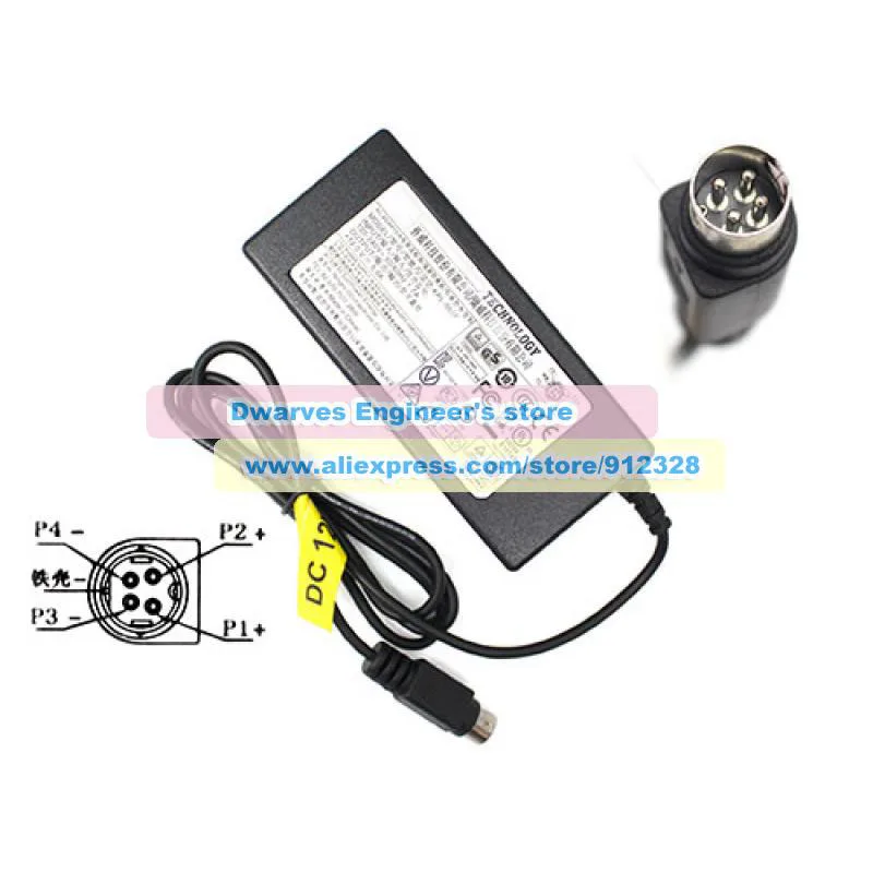 حقيقي KPL-060F-VI 12V 5A 60W CWT AC محول ل CWT Hikviison DS7208HUHI-K2 DS-6716HUHI-K WH-D5216 7816HW 7808HW شاحن