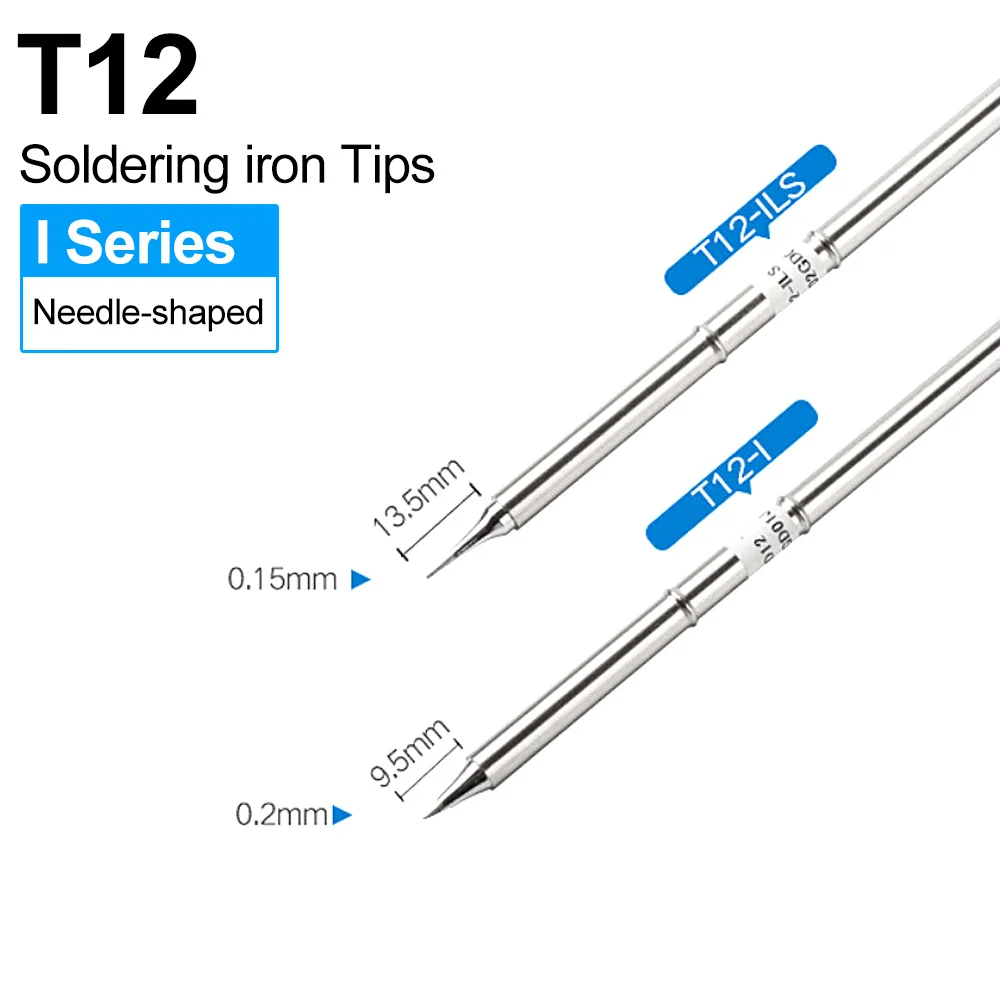 T12 I Series Needle Shaped Soldering Iron Tips T12-I T12-ILS for Hakko FX951 FX950 FM203 Welding Station Kits