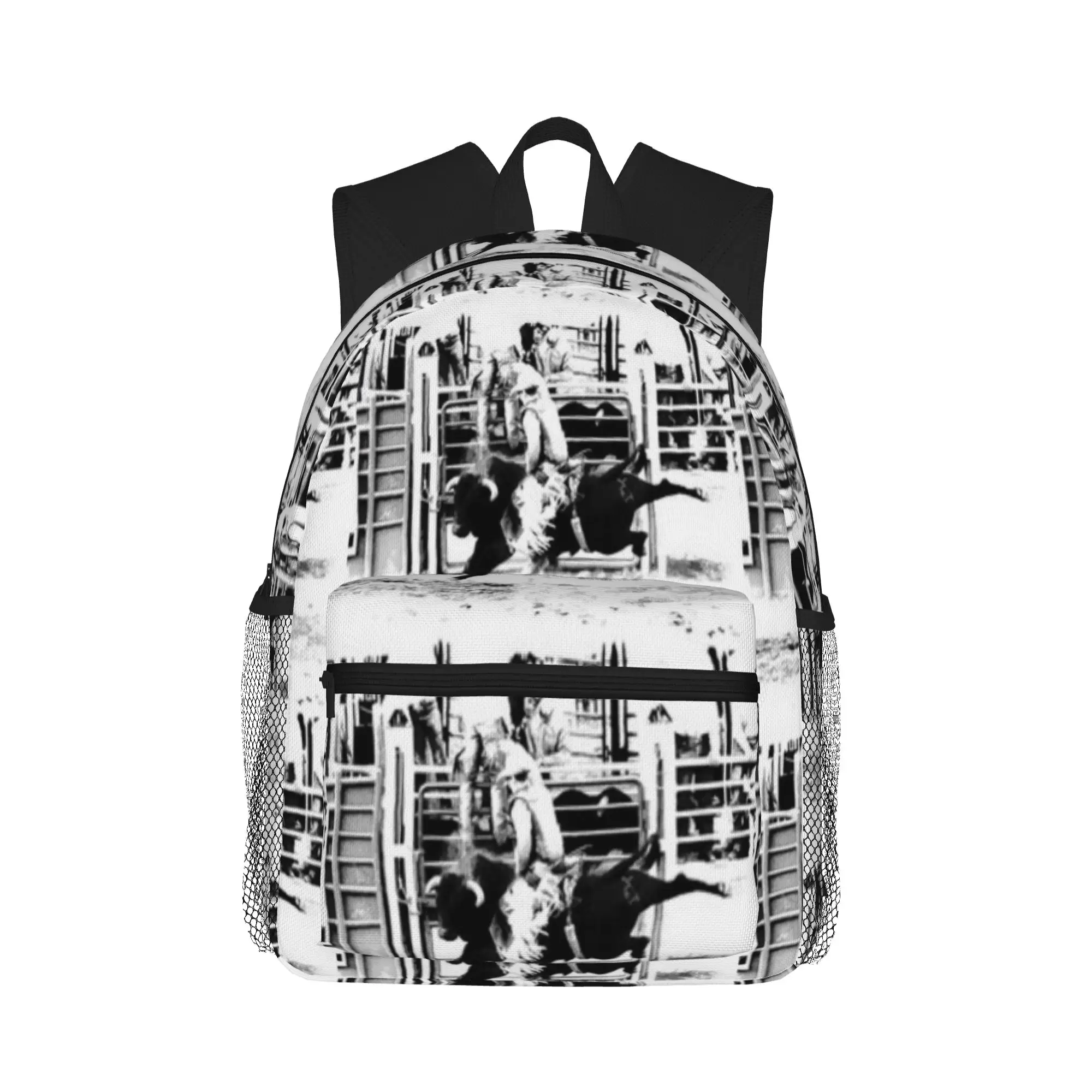 

Rodeo Bull Rider Casual Backpack for Students and Adults Backpacks for women