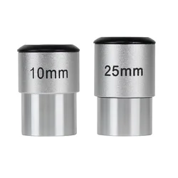 1.25 Inch Astronomical Telescope Eyepiece 10mm/25mm Fully Coated Optical Glass Barlow Len With M28.6*0.6mm Telescope Accessories