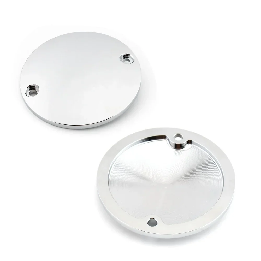 Motorcycle Domed Timer Cover 2 Hole Ignition Timing Points Cover for Harley Davidson Electra Glide Fat Boy Sportster XL 883