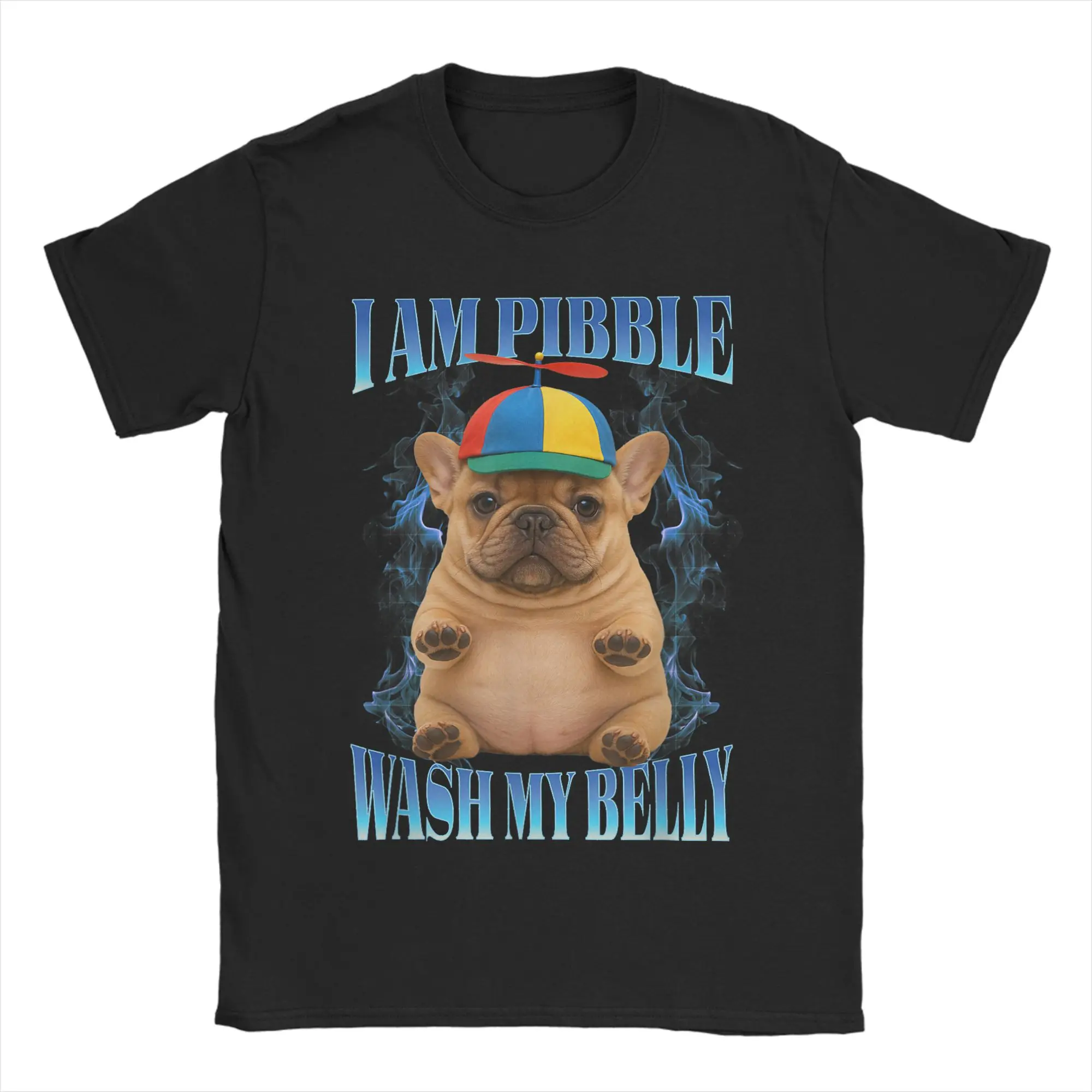 

Футболка I Am Pibble Wash My Belly Pibble Meme, мужская футболка из чистого хлопка, удивительная футболка с круглым вырезом, забавные футболки с собакой Brainrot, классические товары