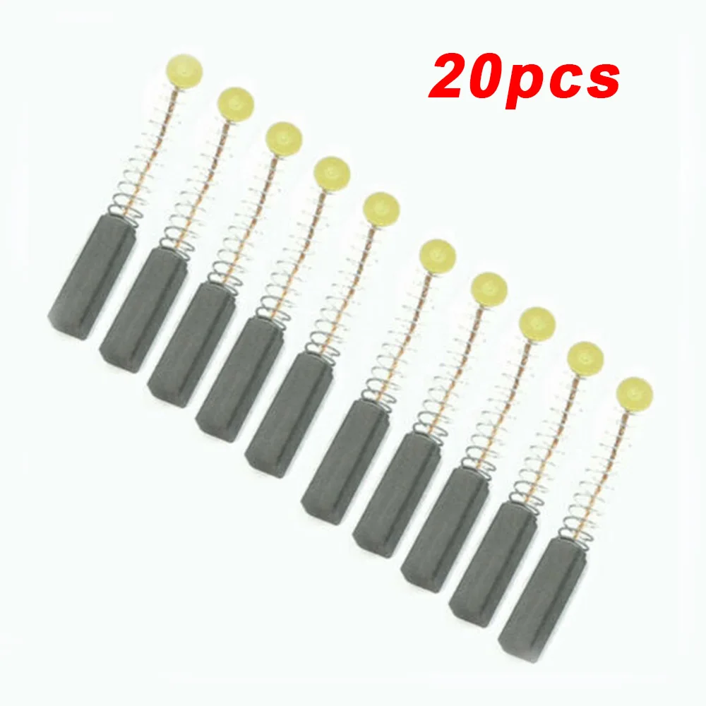 

20Pcs Power Tool Graphite Carbon Brush 5*8*13mm For Electric Motor Drill Hammer Angle Grinder Wire Generator Brush Replacement