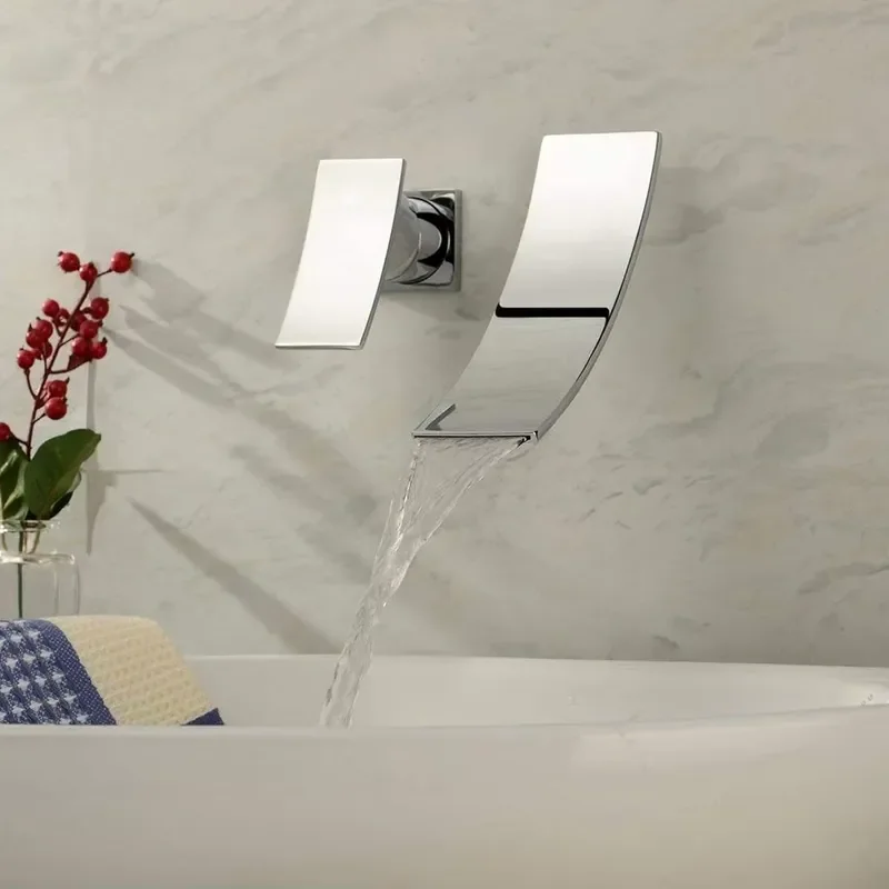 Solid Brass Bathroom Basin Faucet Heavy Elegant Vanity Tap for High-End Hotel Bathroom