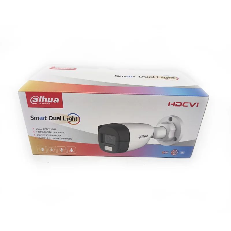 داهوا CCTV HAC-HFW1500CL-IL-A 5MP ذكي مزدوج الضوء HDCVI كاميرا رصاصة بؤرية ثابتة عالية الوضوح