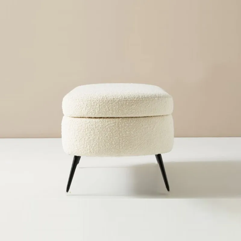 

#Modern Luxury Fabric Shoes For Home Use Nordic Storage Small Sofa Chair Long Shoe Changing Stool Storage