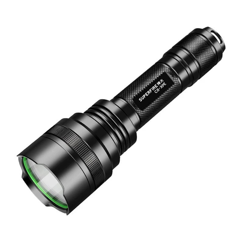 Flashlight Waterproof Outdoor Led Rechargeable Security Patrol Portable Self-Defense Multi-Functional Bright Flashlight