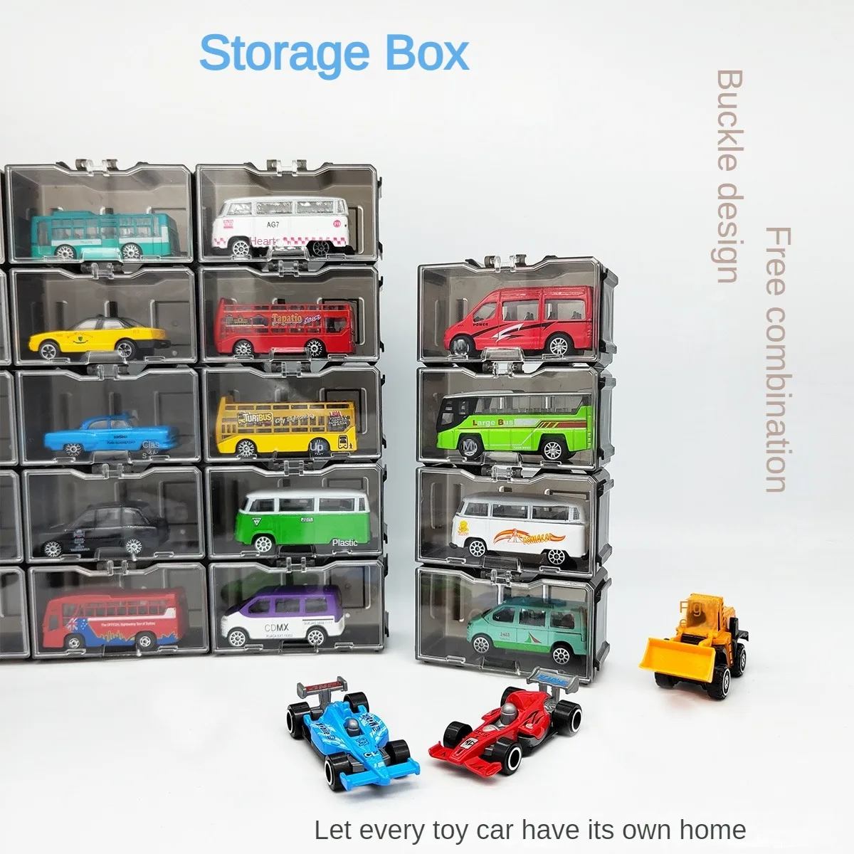 

1: 64 Acrylic Transparent Car Model Display Box Can Be Used for Storing Dustproof Storage Boxes for Hot Wheeled Mini Car Toys