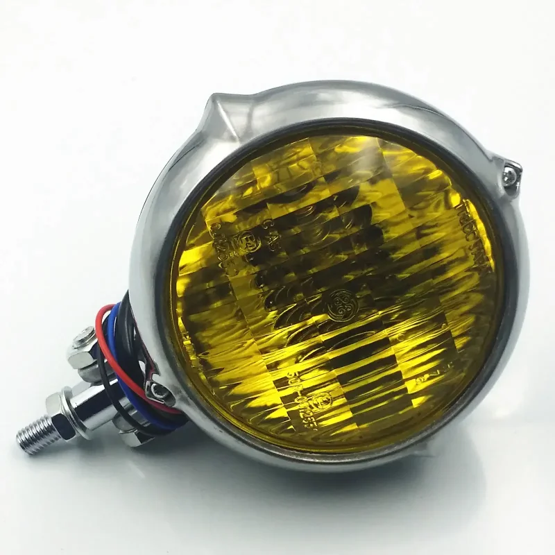 Motorcycle Hi/Lo Beam Vintage Front Headlight Fit Most of The Motorcycle Custom Application