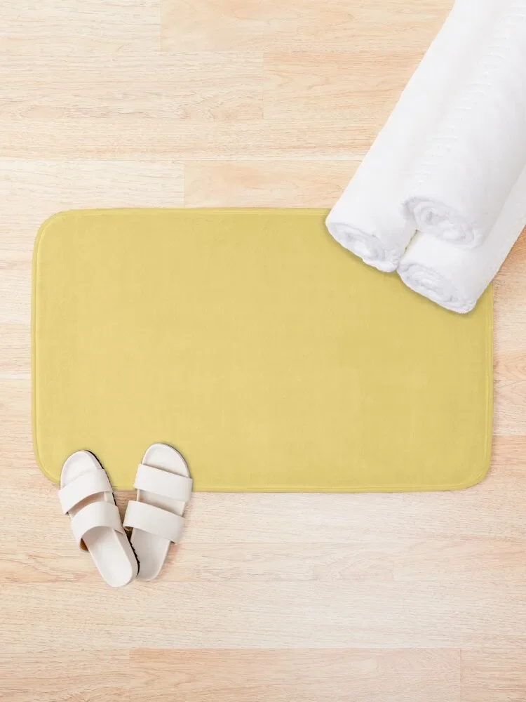 Mellow yellow color by ADDUP || Yellow colour || plain yellow color shades. Bath Mat For Bathroom And Toilet Slip-Resistant Mat