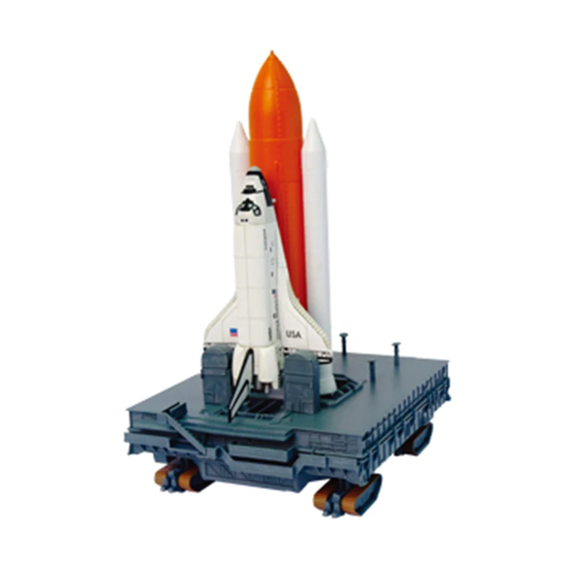 

52PCS Space Shuttle With Booster On Launching Pad 1 : 450 Model 4D Puzzle DIY Assemble Bricks Toys For Kids Gift