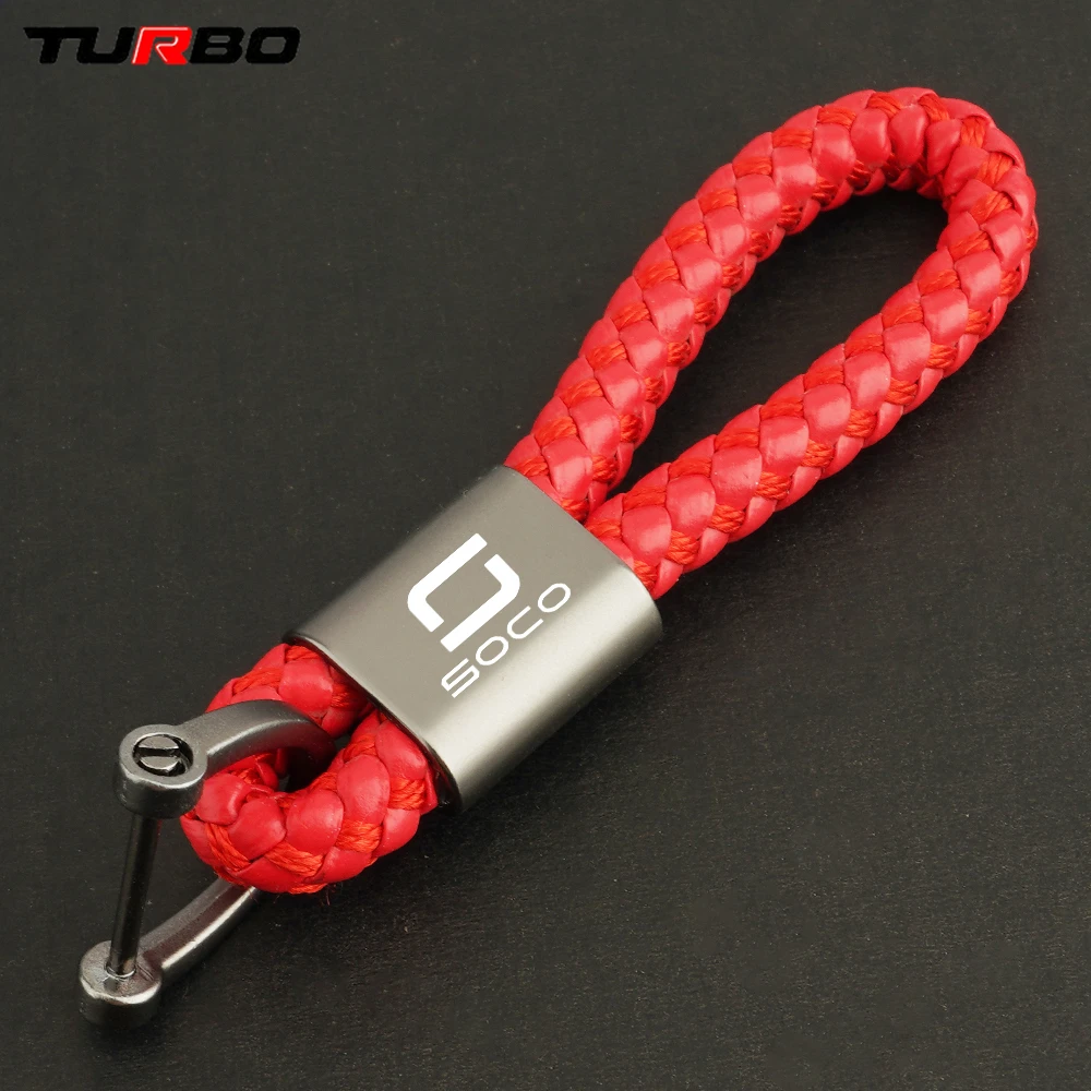 For SUPER SOCO CPx CUx CU TC 50/MAX/WANDERER TS TSX 1500 2023 2022 Motorcycle Accessories Braided Rope Keyring Metal Keychain