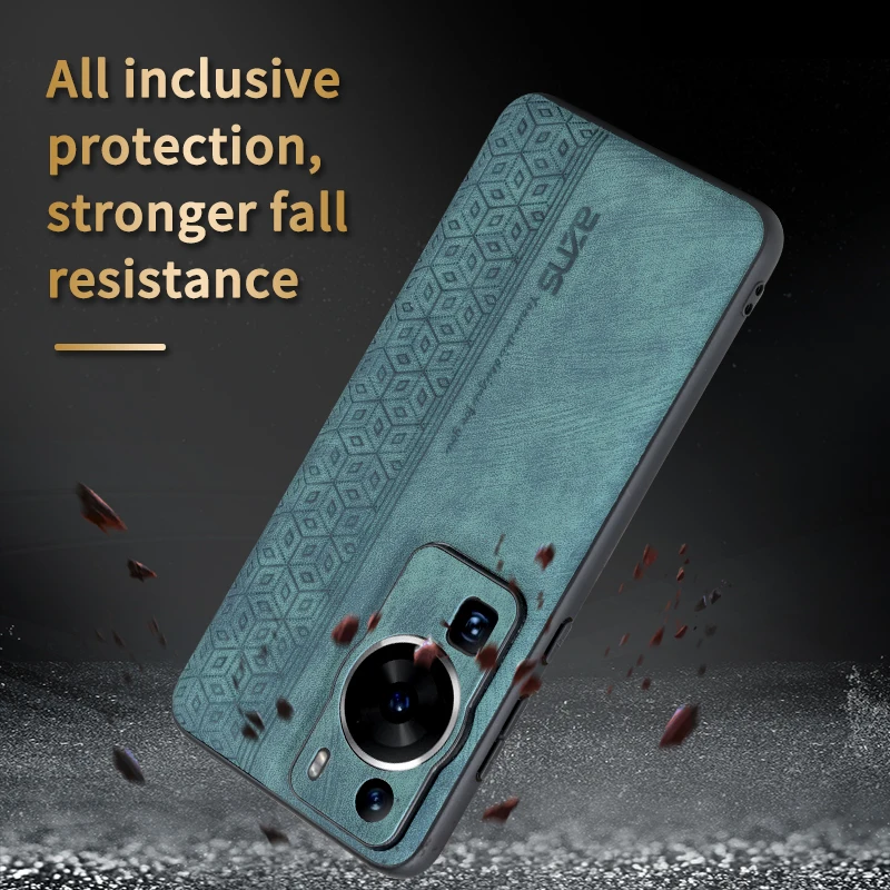 Premium Luxury Leather Case For Huawei P60 Pro P60 Art P60Pro Shockproof Protective Case Phone Cover Soft Phone Shell Back Cover