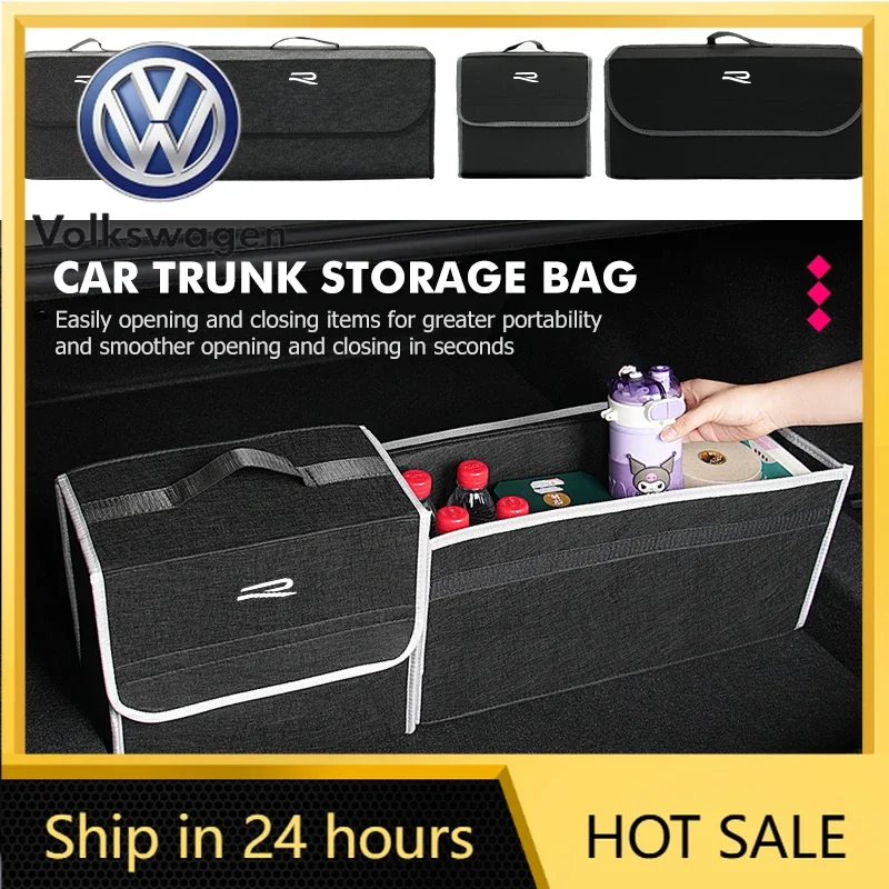 

Горячая новинка 2026: Органайзер-сумка для багажника автомобиля, большой вместимости, многофункциональный ящик для инструментов для Volkswagen VW Golf 4 5 6 7 GTI Tiguan Passat B5 B6 B7