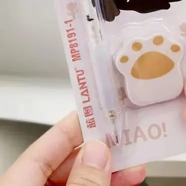 

Charming Cat Paw Themed Mechanical Pencil and Eraser Kit, 0.5MM Automatic Pencil Set Perfect for School Supplies