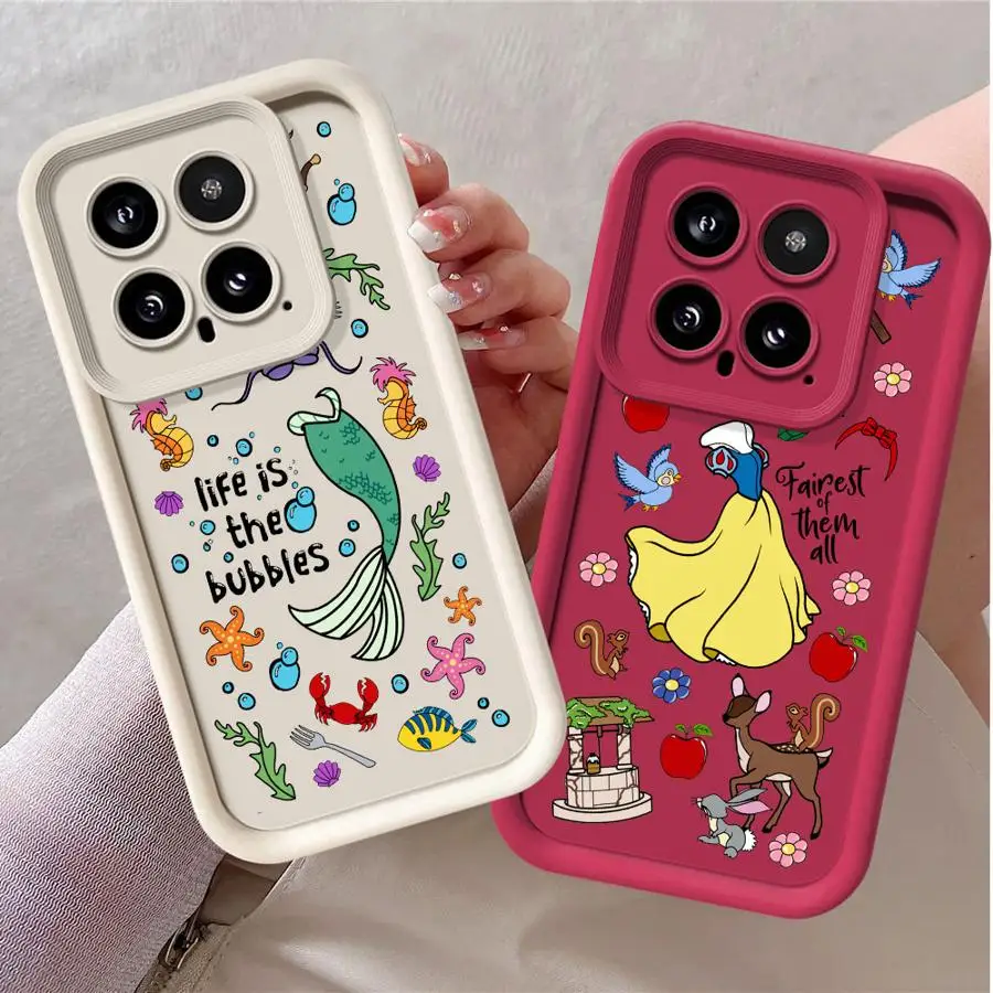 Xiaomi Redmi Note 11 10 13 Pro Plus 9S 12 12S 9 12C 10C 11 Lite Poco X3 NFC 쉘 폰 커버 디즈니 아름다운 공주