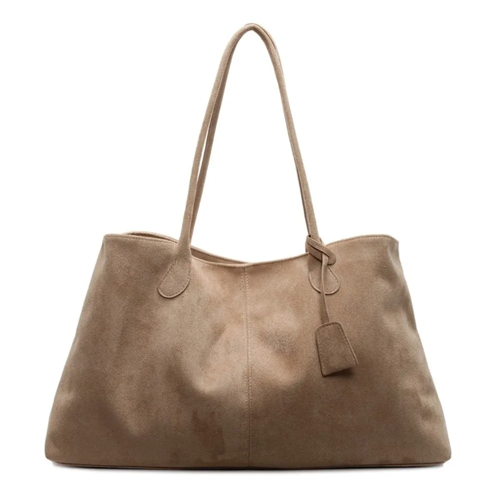 

Shoulder Pouch Suede Shoulder Bag Korean Style Suede Bucket Bag Suede Handbag Large Capacity Storage Underarm Tote Bag Travel